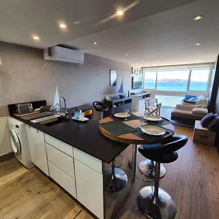 דירה A 40 M De La Plage, Climatisation, Wifi, Vue Mer, A Pied *